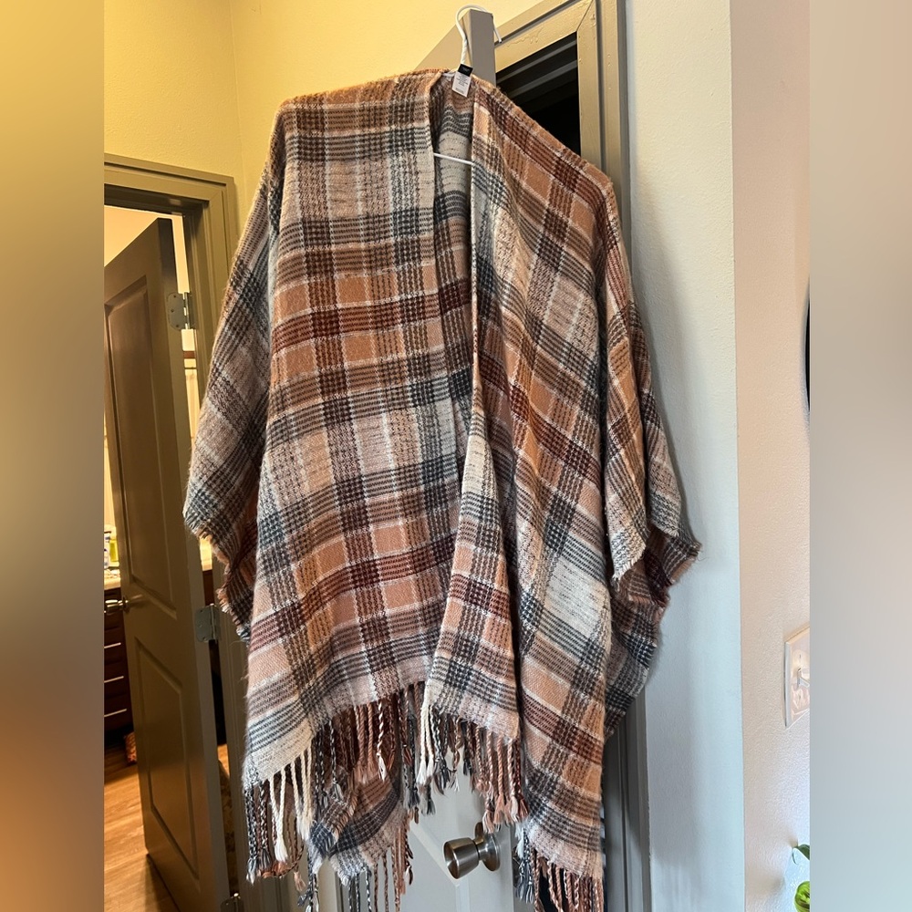 Plaid Poncho